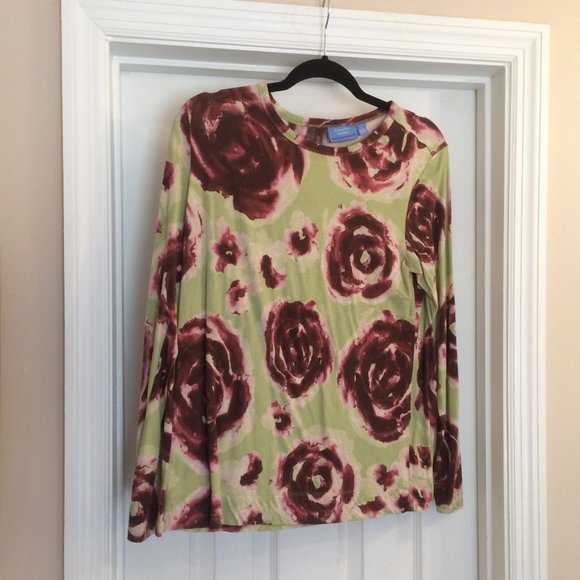 Simply Vera (Vera Wang) Printed Long Sleeve Tee - Picture 2 of 3